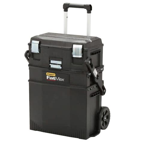 stanley 22 inch metal tool box|stanley rolling tool box metal.